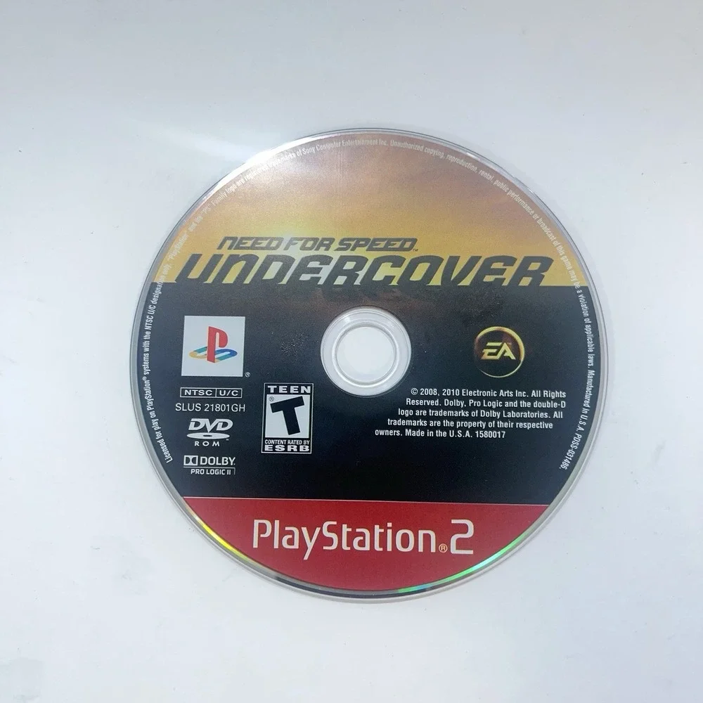 Need for Speed: Undercover Sony PlayStation 2 PS2 Greatest Hits Complete CIB